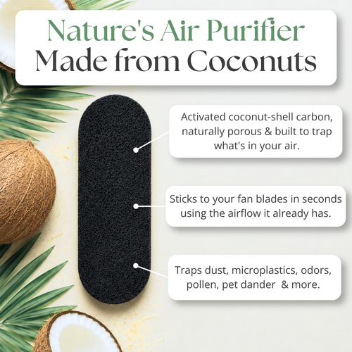 Coconut Carbon Ceiling Fan Filters