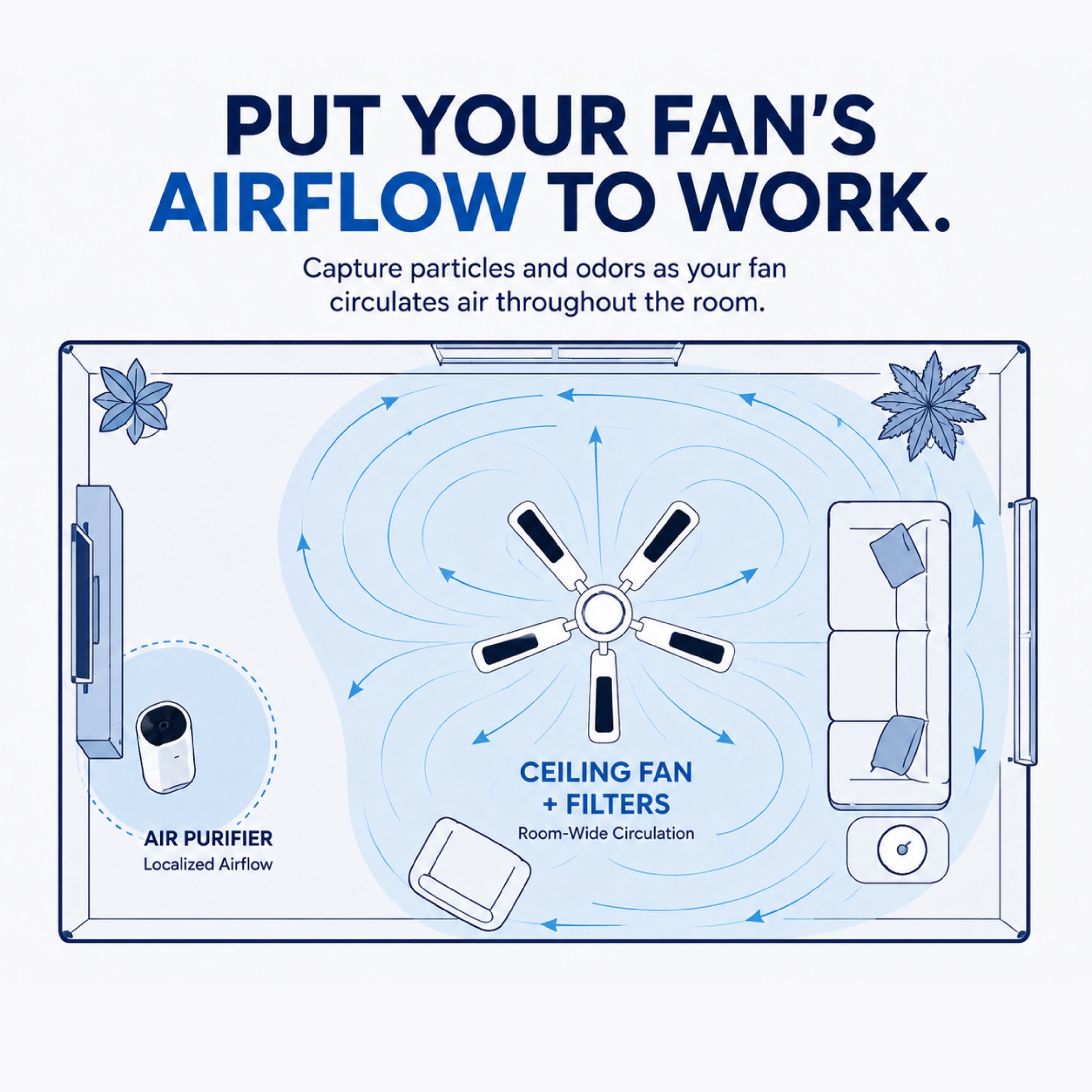 Puredova Ceiling Fan Filters