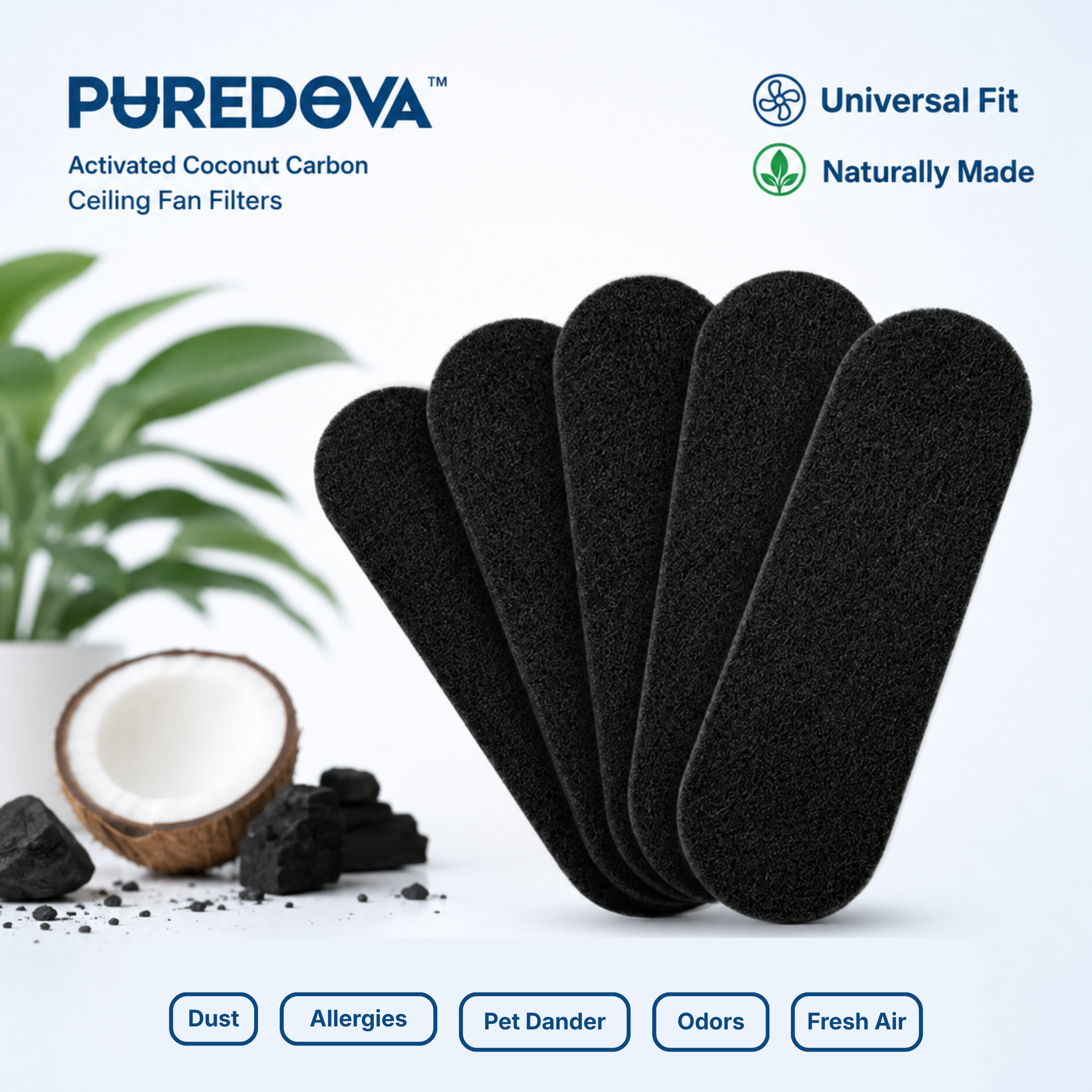 Puredova Ceiling Fan Filters