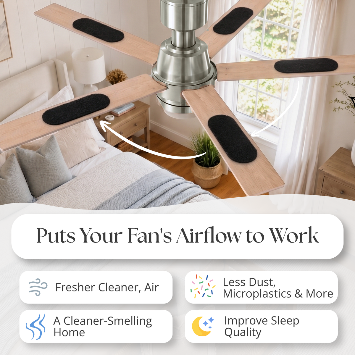 Coconut Carbon Ceiling Fan Filters